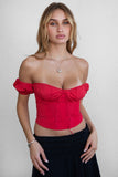 Ariel Corset Top (Red)