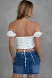 Ariel Corset Top (White)