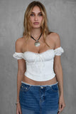 Ariel Corset Top (White)