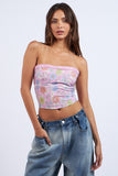 Emmie Lace Trim Tube Top