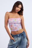 Emmie Lace Trim Tube Top