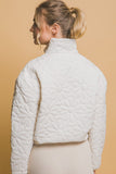 Floral Quilted Jacket (Ivory)