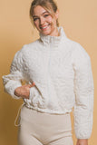 Floral Quilted Jacket (Ivory)