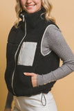 Reversible Fleece Vest (Black)