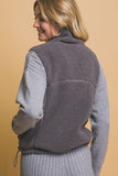 Reversible Fleece Vest (Charcoal)