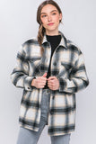 Sherpa Lined Plaid Shacket