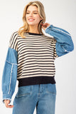 Maria Denim Sleeved Sweater