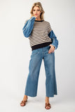 Maria Denim Sleeved Sweater