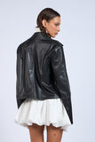 Casual Black Leather Jacket