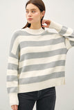 Tay Stripe Sweater(Grey)