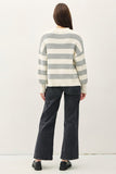 Tay Stripe Sweater(Grey)