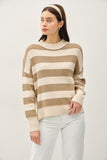 Tay Stripe Sweater(Taupe)