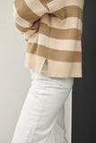 Tay Stripe Sweater(Taupe)