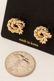 Linked Braided Knots Stud Earrings