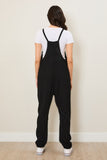 Wave Rib Sleeveless Jumpsuit (Black)