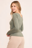 Double Layered Ruched Top