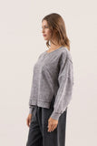 Jen Knit Top (Charcoal)