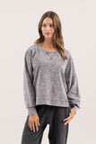 Jen Knit Top (Charcoal)