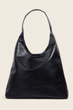 Faux Leather Tote & Cosmetic Bag (Black)