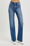 Tummy Control Dark Wash Wide Leg Jeans