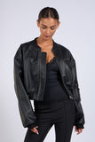 Crop Leather Jacket