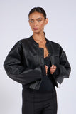 Crop Leather Jacket