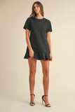 Lottie Mini Dress (Black)