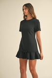 Lottie Mini Dress (Black)