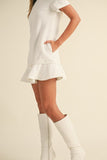 Lottie Mini Dress (Off White)