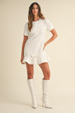 Lottie Mini Dress (Off White)