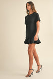 Lottie Mini Dress (Black)