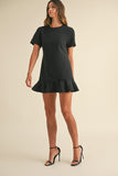 Lottie Mini Dress (Black)