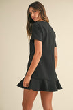 Lottie Mini Dress (Black)