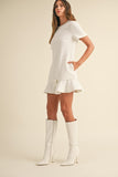 Lottie Mini Dress (Off White)