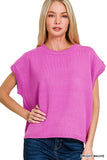 Caroline Sweater Vest (Bright Mauve)