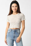 Sally Knit Cropped Tee