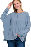 Petra Basic Long Sleeve (Dusty Blue)