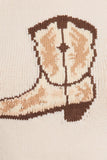 Cowboy Boot Sweater Top