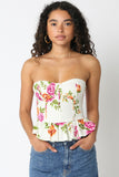 Alexis Floral Peplum Corset