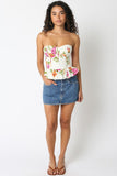 Alexis Floral Peplum Corset