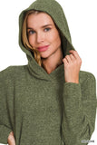 Bentley Hooded Sweater (Dark Olive)