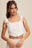 Elouise Corset Top (Off White)