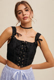 Elouise Corset Top (Black)