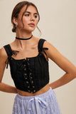 Elouise Corset Top (Black)