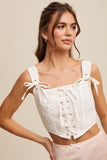 Elouise Corset Top (Off White)