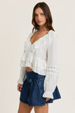 Talia Ruffle Top