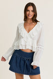 Talia Ruffle Top