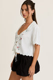 Heidi Embroidered Top