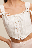 Elouise Corset Top (Off White)