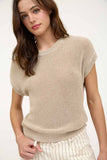 Sonya Crochet Top (Taupe)